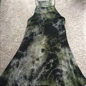 Green Tie Dye Dress